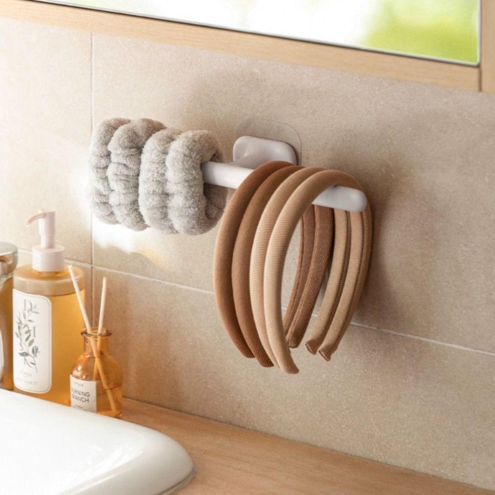 No-Drilling Hair Clip Holder Wall-Mounted Headband Organizer Hair Hoop Storage Rack Home