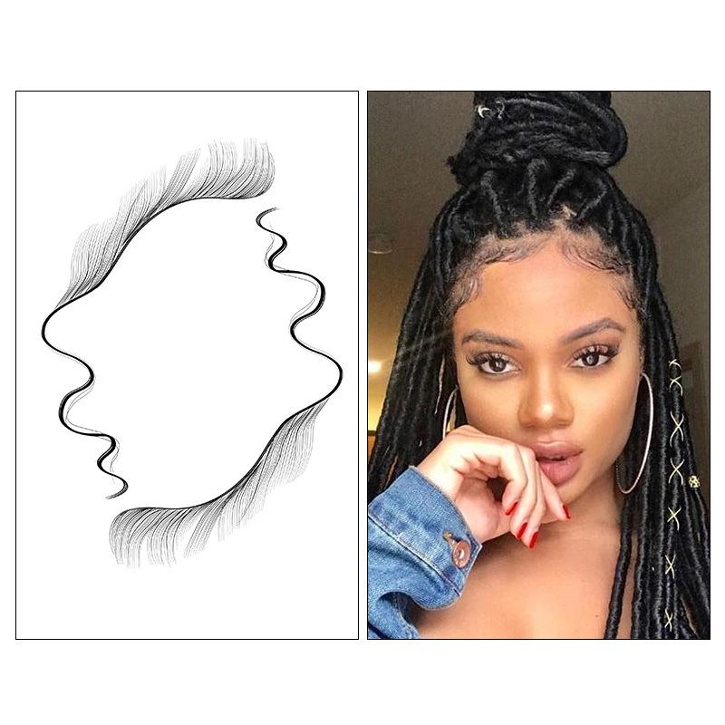 Bangs Sticker Eyebrow Sticker Hair Sticker Hairline Wig Tattoo Sticker Hair Edge Tattoo
