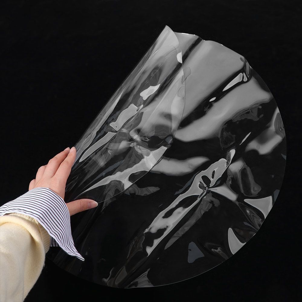 Moisture-proof PVC Round Transparent Tablecloth Soft Glass Waterproof Table Cover Desk Protector Oil Proof Table Pad Household