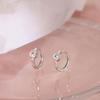 2026 Exquisite Women's Light Luxury Diamond-Inlaid Copper Coin Earrings - Trendy High-End Style