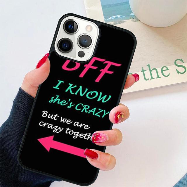 Best Friend BFF Coque Shell For iPhone 17 Air 15 16 14 13 12 Pro Max 11 Pro Max Plus Phone Case Cover