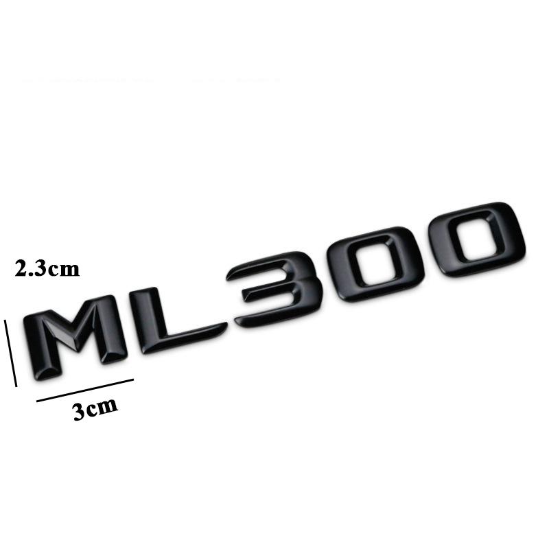3D ABS Auto Heckklappe Badge Aufkleber Emblem ML 300 320 350 400 500 Logo Für ML300 ML350 W166 W163 W164 Zubehör