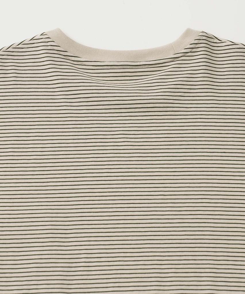 ANOTHER OFFICE Basis Border Pocket Tee (Olive Drab)