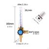 Argon Regulator Flowmeter Metal G3/8 Thread Range 1-25 L/Min Professional Mig Welding Gas
