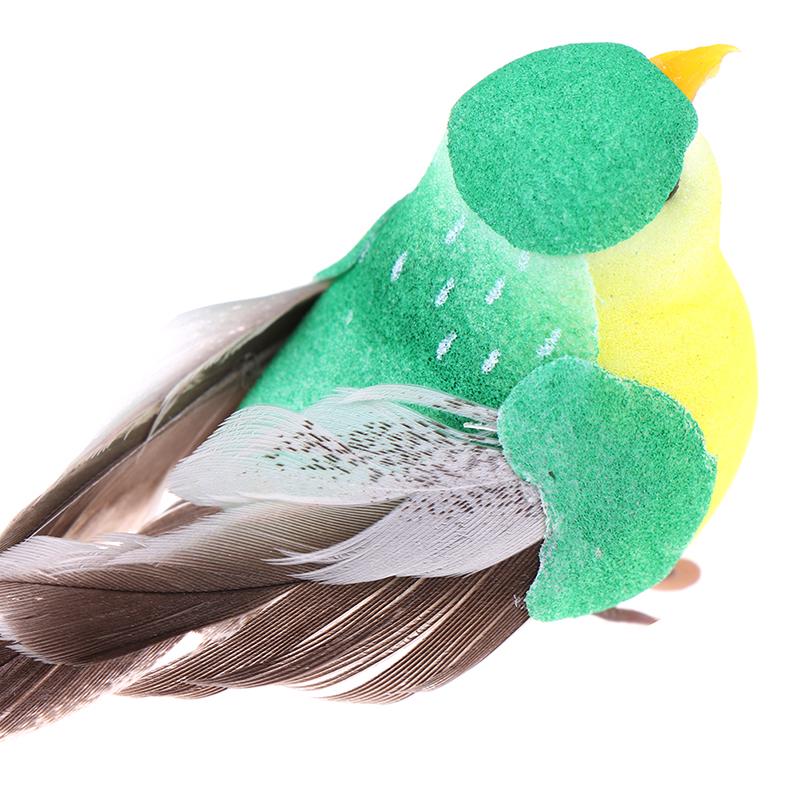 1X falešná simulace ptáků s umělým peřím Dove Feather Decor Decoration Ornament