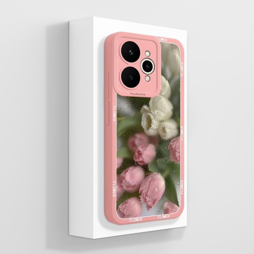 For Oppo Realme 15 C71 C65 C53 C51 A5 A5x Reno11 14 Pro Phone Case Beautiful Golden Lotus Pattern Dustproof Durable Shell For Oppo Silicone Soft Cover