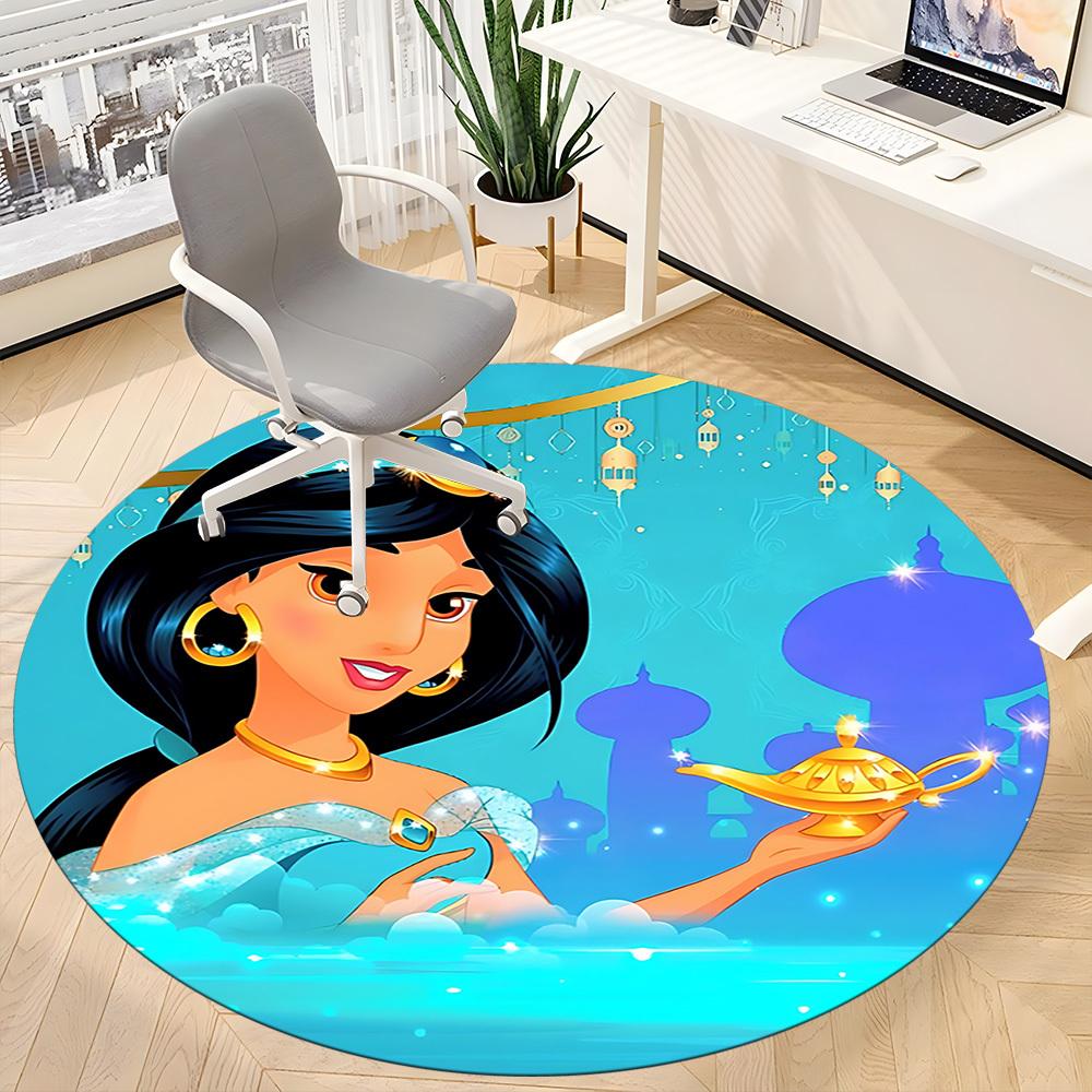 1pc Aladdin Lamp, Jasmine Chair Carpet for Office, Non-slip, Soft and Durable Office Rug, Perfect for Office yy251226041