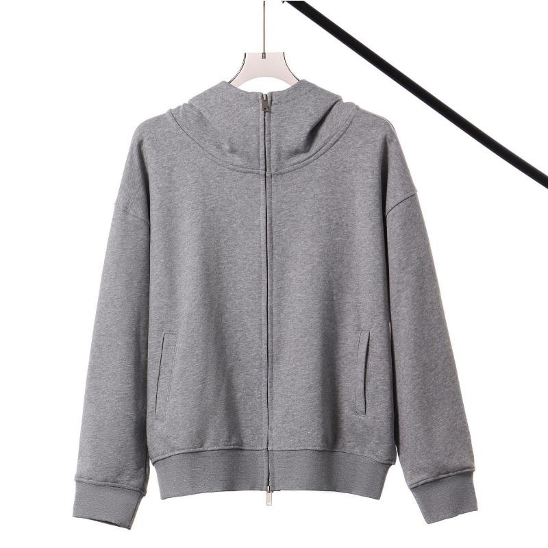 New Turtleneck Solid Color Hooded Zipper Sweater Men's Autumn and Winter Big Fur Ring Loose Casual Hoodie