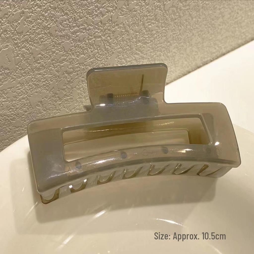 High-End Matte Frosted Large Hair Claw Clip, Women's Chic Shark Clip