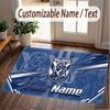 Custom Rug Canterbury-Bankstown Bulldogs Pattern Print Name Text Soft Non‑Slip Floor Carpet for Home Indoor Decoration