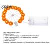 Fall Theme Room Decor Marigold Flower String Lights, Artificial Cempasuchil Decorative Lamps, Halloween Festive Tabletop Lighting Warm LED Lights