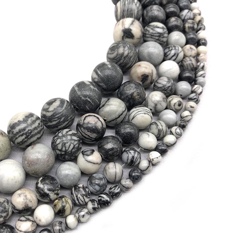 

Бусины из черного камня для изготовления украшений своими руками: Круглые бусины для серег, подвесок и ожерелий 4mm (approx. 90 pieces)