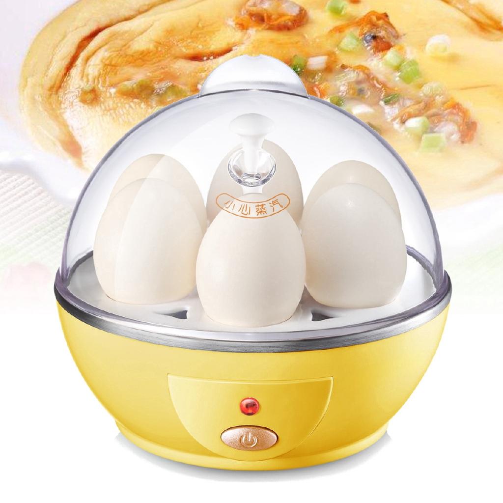 6 Eggs Automatic Power-off Maker Boiler Cooker Steamer Poacher Mini Electric Egg Cooker Boiler New