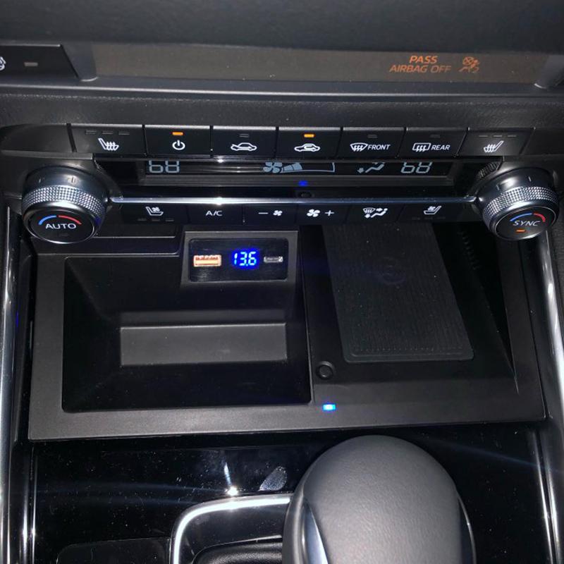 Car center console phone charger 15w wireless charger charging holder for Mazda CX5 CX-5 2017 2018