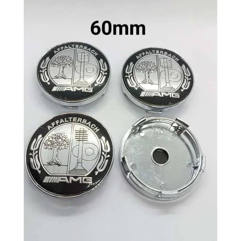 AABGU1 4 pieces 60MM Car Wheel Center Hub Caps Cover decorate Accessories For MERCEDES BENZ AMG W166 W253 X253 X205 GLC/GLE/ML-class