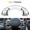 Auto Stuurwiel Chroom Bovenkap Onderlijst Vervanging Voor Mercedes Benz C E M ML GL GLS G Klasse W204 W212 W166 W463