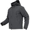TACVASEN Military Cold Weather Solid Color Fleece Dark Size L Men's Jacket, Coat, Winter, Stylish, Sportswear, Windproof, Gray,