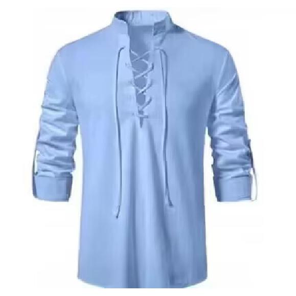 

Новое мужское свободное повседневное ретро пальто, верхнее нижнее пальто из хлопка и конопли, универсальный повседневный классический кардиган, пляжная рубашка, мужской стиль 4XL синий