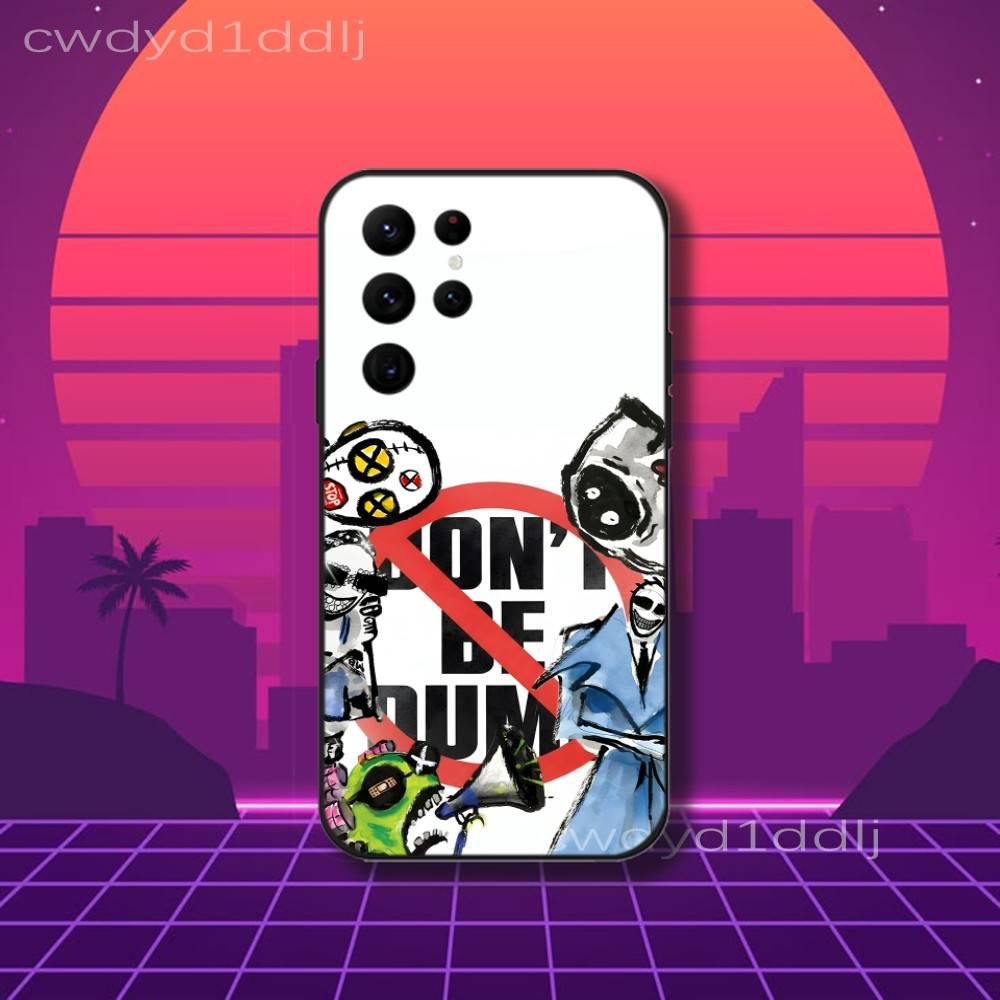 A-ASAP Dont Be Dumb R-Rocky Phone Case For Samsung S10,S21,FE,S21 ,S26,S25,S24,S23,Ultra,S9,S22,Plus Black Shockproof TPU