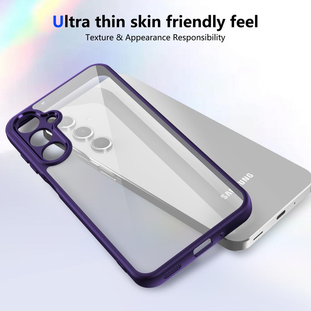 For Samsung Galaxy A16 4G/5G Case Matte Skin Touch Clear PC+TPU Shockproof Phone Back Cover