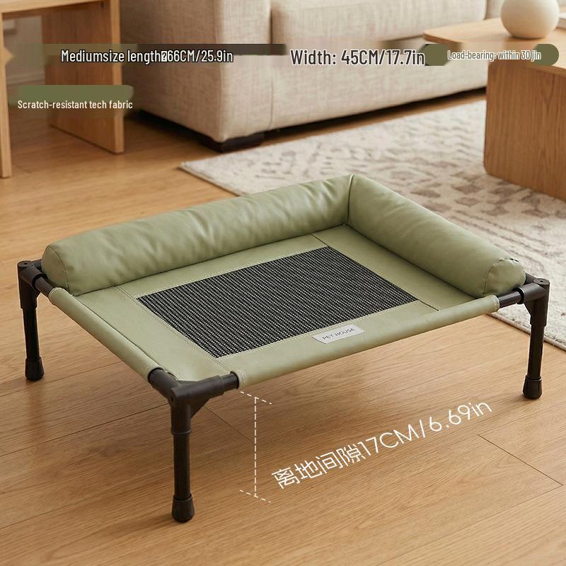 Uniwersalne legowisko dla zwierząt: Składane, Oddychające, Podniesione nad ziemią, Zdejmowane i Nadające się do prania dla Kotów i Psów na Wszystkie Pory Roku