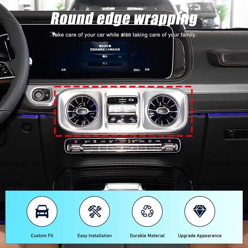 For Mercedes-Benz G-Class W463 2025+ Real Carbon Fiber Central Control Air Outlet Decorative Frame Cover Interior Accessories