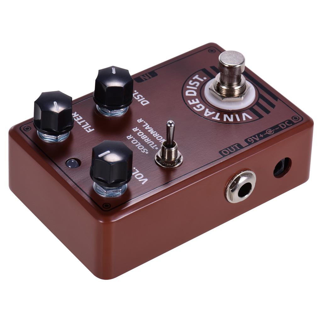 Dolamo D 11 Vintage Distortion Guitar Effect Pedal with Volume Filter and Distortion Controls True Bypass Design for