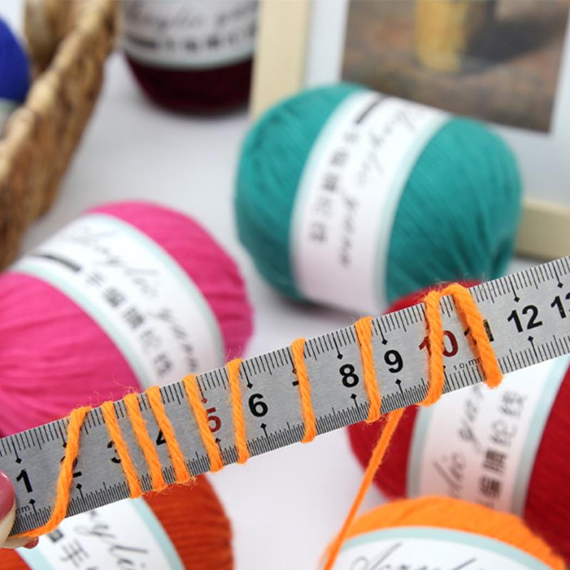 4-trådig akrylfibergarn för handstickning, blandgarn, virkning, halsduk, DIY-garn, handgjorda sybehör