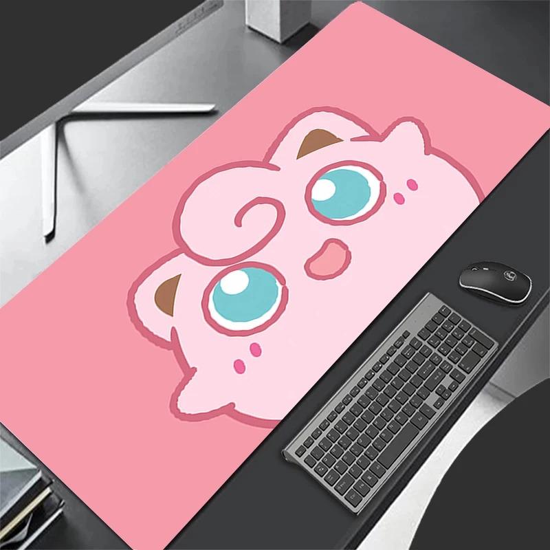 PPokemon Jigglypuff XXL Anime Gaming Mouse Pad Large Desk Mat Keyboard Pad for PC Laptop Gamer Gaming Accessories