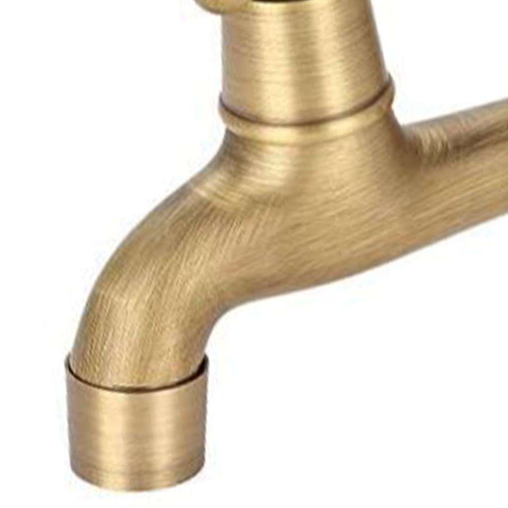 Měděná dřezová baterie Vintage Prodloužená Bronzová barva Jednopáková baterie na studenou vodu pro kuchyňský dřez Mop