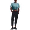 Under Armour Solid Color Elastic Waist 9-Point Casual Pants Women Bottoms Black 1376922-001