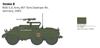 Italeri 1/56 WWII American M8/M20 Greyhound Armored Car Plastic Model Kit IT25759