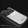 Hexagonal Grid Of Applesr For IPhone 16 Pro Max 15 Pro 14 13 12 Mini 11 XS Max XR 7 8 Plu SE 2022 Elliptical Glass Phone Case