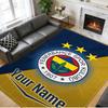 Crystal Velvet Rug Custom Name Text, Soft Non Slip Floor Mat Home DecorFenerbahçe FC