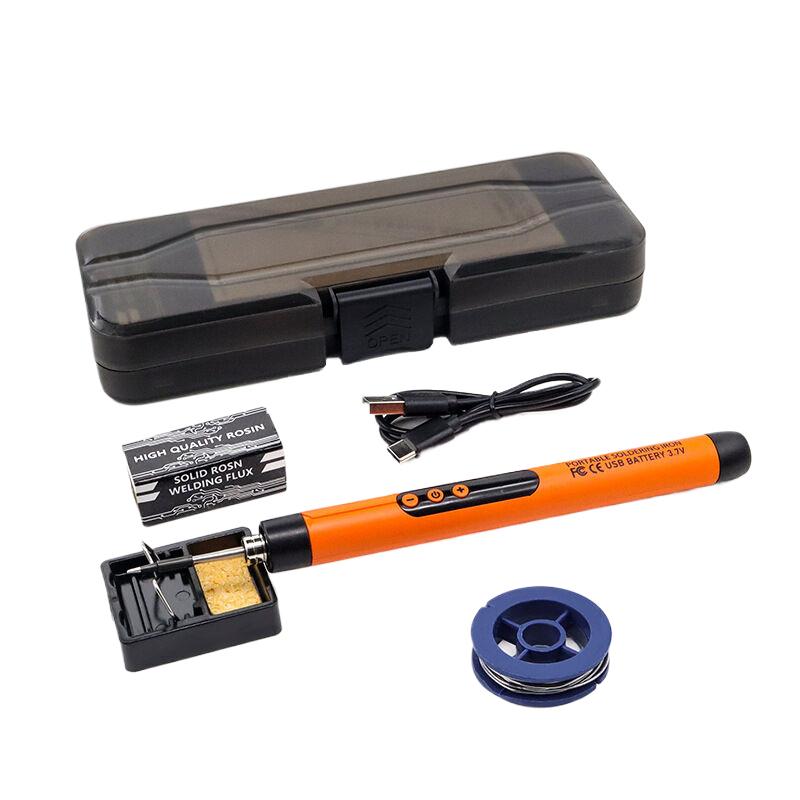 

USB Digital Electric Soldering Iron Kit Mini Cordless Adjustable Temperature 260-420℃ Smart Welding Solder Tool