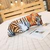 Simulated 3D Cat Tiger Throw Pillow Doll Plush Toy Holding Sleeping Rag Doll Cat Funny Bedside