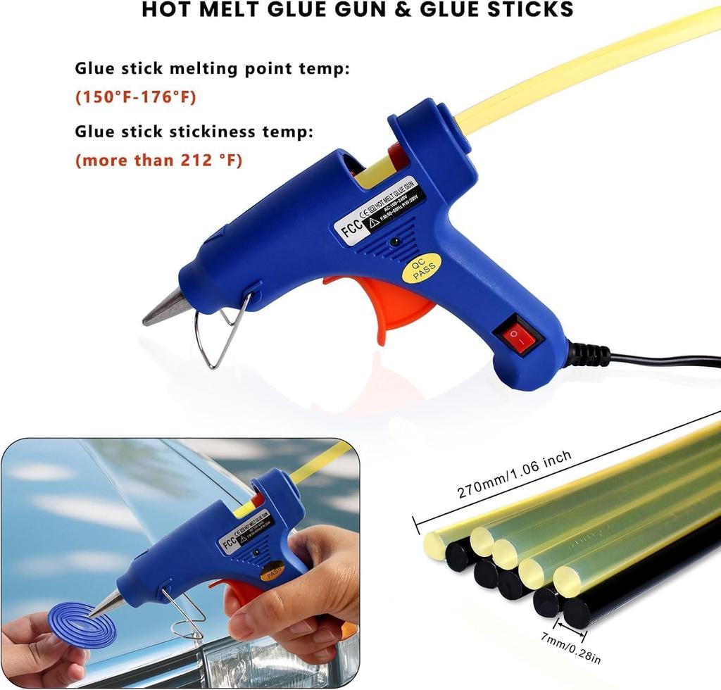 PDR Dent Repair Kit Bridge Puller with  Glue Gun & Glue Sticks for Car Body Small Dent Removal Tool Kit Factory Direct