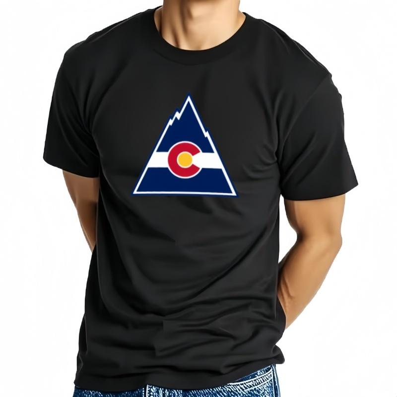 Camiseta CláSica De Hockey Colorado Para Hombre Camiseta De Manga Corta Ropa De Anime Camisetas De Secado R