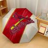 St. Louis Cardinals Print Auto 8?Ribs Folding Umbrella Wind Resistant Lightweight Automatic Umbrella For Daily Travel