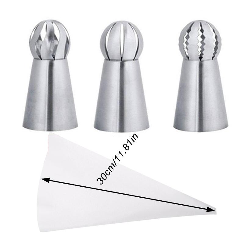 

Шар, шар, русская выпечка, насадки для крема, глазурь, насадки для кондитерских изделий, инструменты для украшения торта, тюльпан, роза, насадки для торта, советы по кондитерскому делу 4PCS3