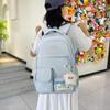 Schoolbag Japanese 1011 New High-value Fresh and Sweet Contrasting Color Splicing Junior High School Students Backpack Women's Light Backpack