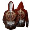 New Tattoo Printed Sweatshirt 3d Zipper Hooded Sweatshirt
