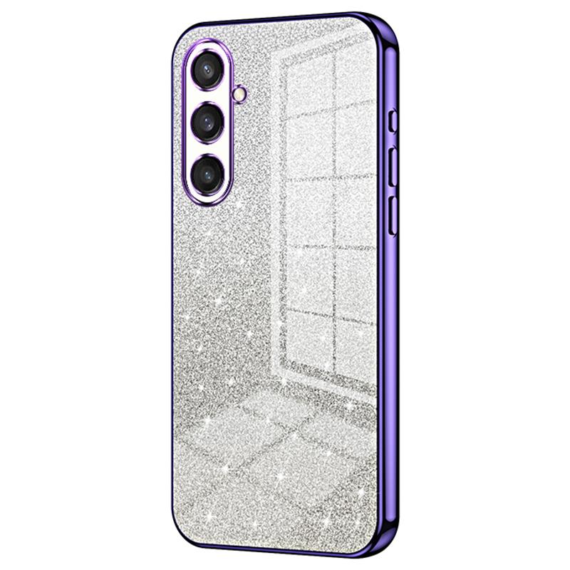

For Samsung Galaxy S23 FE Case Electroplating TPU Precise Cutout Phone Protector Purple