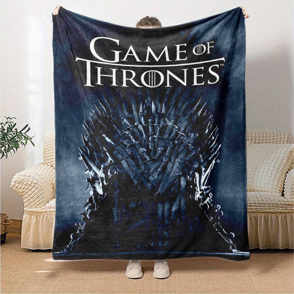 1pc Game of Thrones Flannel Blanket Soft Warm Throw for Home, Office, Travel, All-Season Cozy Bedding GiftL1307