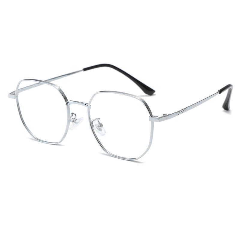 

Нестандартная немагнитная титановая оправа для очков для близорукости с широким краем, оптическая оправа из металлического сплава для мужчин и женщин 6013 white film