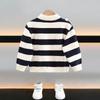 2025 Fashionable Boys' Striped Sweater: Handsome Toddler Spring/Autumn Knitwear