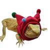 Bearded Dragon Costume, Lizards Scarf Clothes For Bearded Dragon, Lizards Fleece Horned Hat With High Elastic Wool Ball