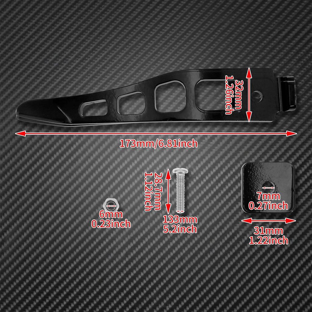 Motorcycle Kickstand Extension Kit Fit For Harley Dyna Street Bob FXDB Fat Bob FXDF Low Rider FXDL 1993-2017 (Black)