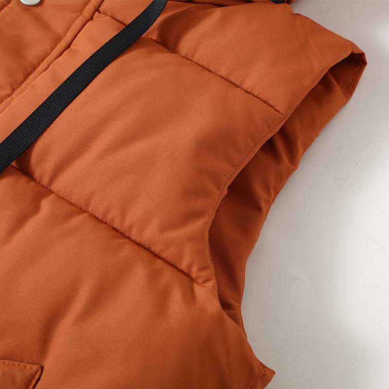 Plus Size M-5XL Winter Sleeveless Jackets Man Thick Outerwears Fashion Men's Warm Vest Hooded