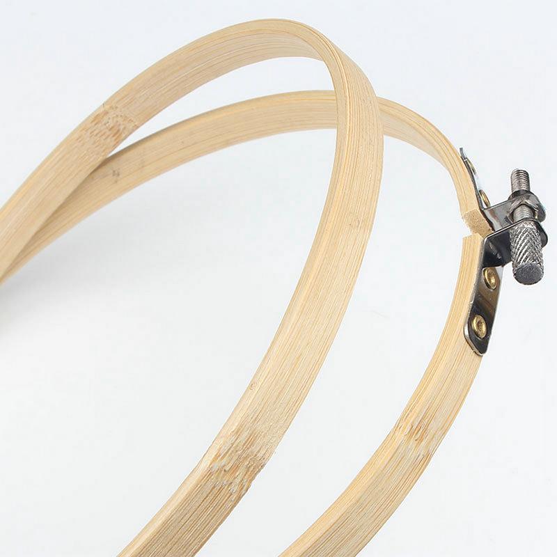 Embroidery Hoops Frame 6Inch/15CM Bamboo Embroidery Hoop Rings Circle Embroidery Loops for DIY Cross Stitch Needle Craft Tool